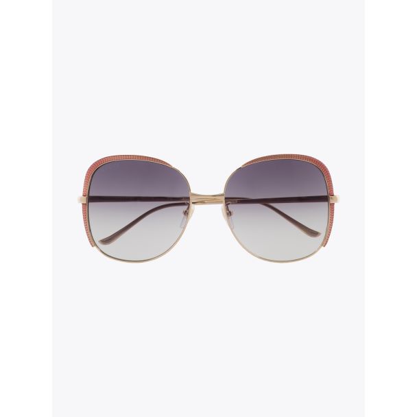 Gucci Squared Shape Sunglasses Gold / Gold 001 1