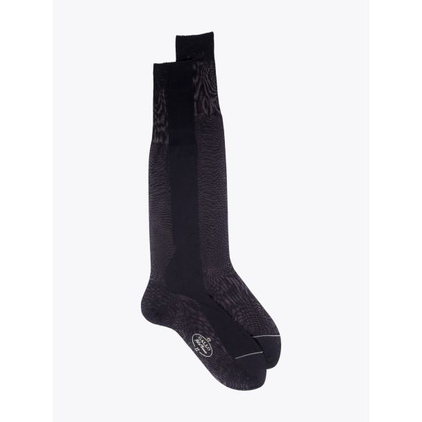 Gallo Plain Cotton Long Socks Black 1