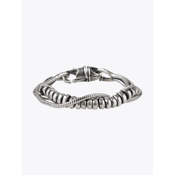 Goti Triple Snake Chain Bracelet Sterling Silver 1