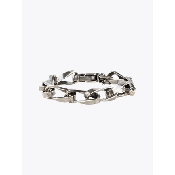 Goti Silver Milled Curb Chains Bracelet 1