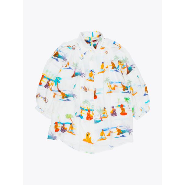 G.Kero Caribbean Printed Viscose Blouse 1