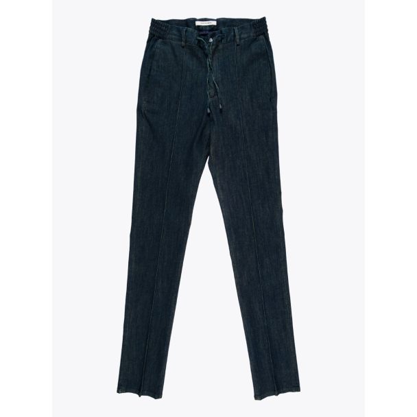 Giab's Archivio Masaccio Cotton Drawstring Pants Denim Yellow 1