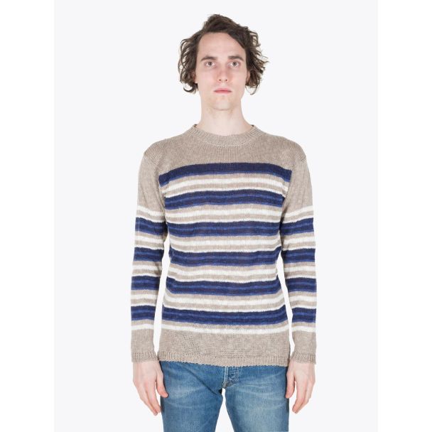 Howlin' Bobby Smiles Crewneck Taupe Full View