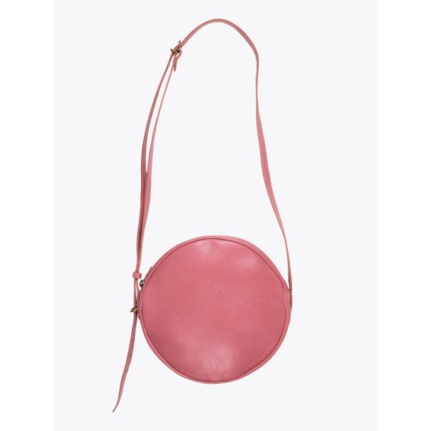 Il Bisonte A2664/M Cowhide Leather Round Bag Geranium 1