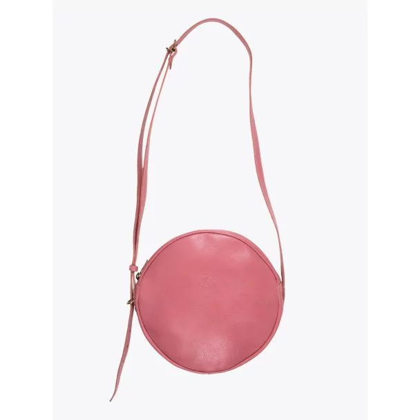 Il Bisonte A2664/M Cowhide Leather Round Bag Geranium 1