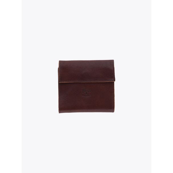 Il Bisonte C0455 Vintage Cowhide Leather Wallet Brown Front