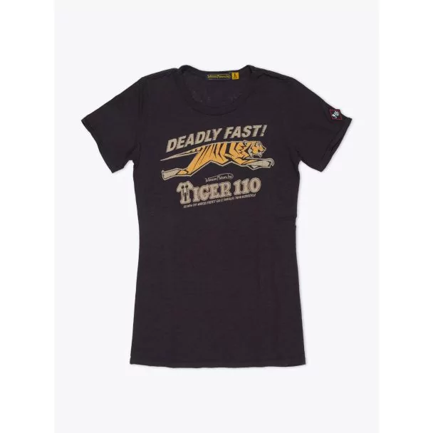 Johnson Motors Deadly Fast Women's T-Shirt Black Front