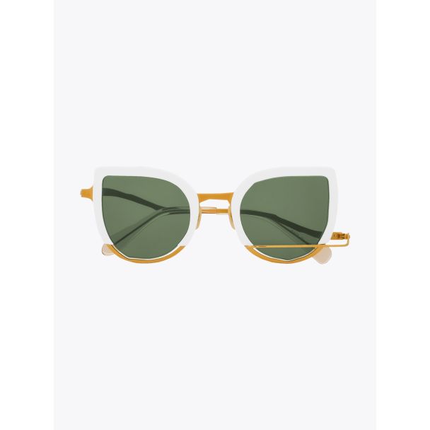 Masahiromaruyama Erase MM-0032 No.3 Sunglasses White / Gold Front View