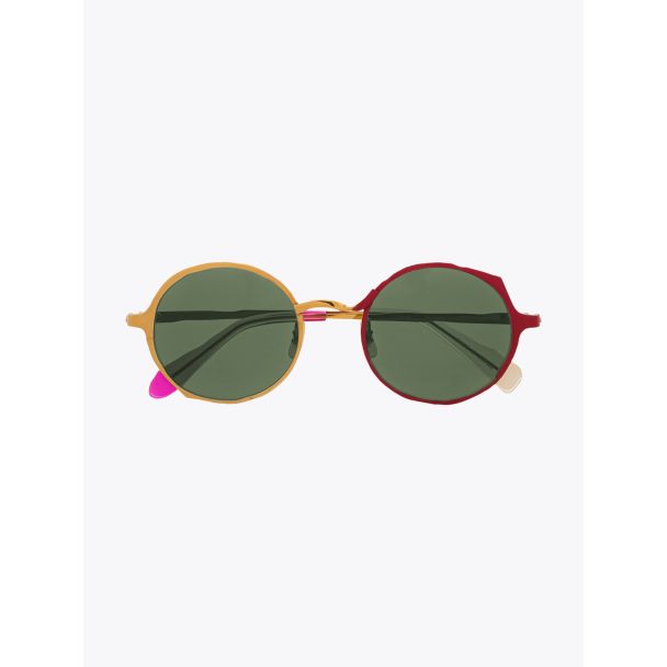 Masahiromaruyama Twist MM-0038 No.4 Sunglasses Gold / Red Front View
