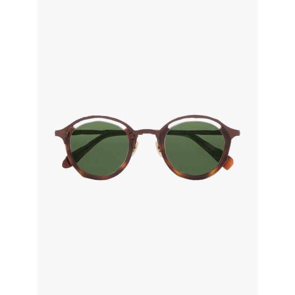 Masahiromaruyama Monocle MM-0055 No.2 Sunglasses Havana / Brown Front View