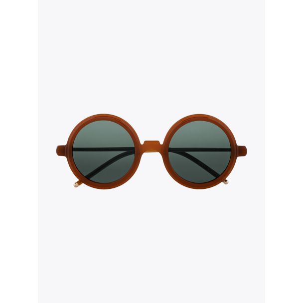 Pawaka Duaenam 26 Round-Frame Sunglasses Caramel Front View
