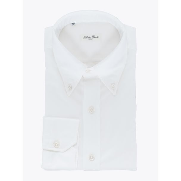 Salvatore Piccolo Slim Fit Button-Down Oxford 120 Shirt White 1