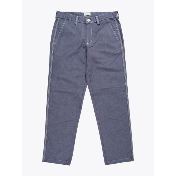 Salvatore Piccolo Straight Work Pant Blue Front View
