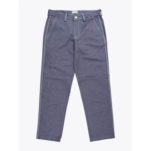 Salvatore Piccolo Straight Work Pant Blue Front View