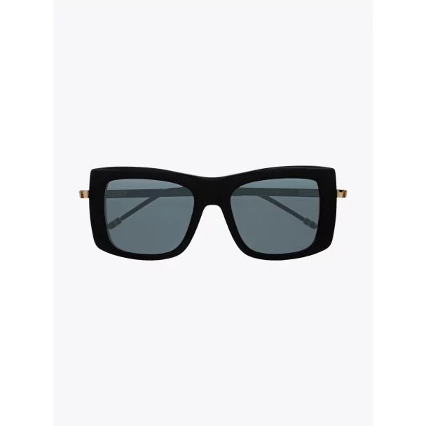 Thom Browne TB-419 Square- Frame Sunglasses Black Front View