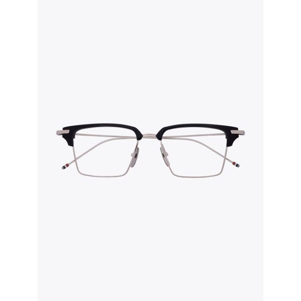 TB422 optical glasses - Thom Browne wayfarer silver/navy front view