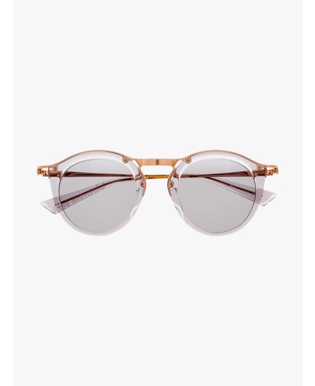 Christian Roth Oskari Sunglasses Light Grey Crystal - Rose Gold 1