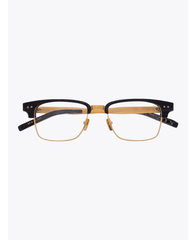 Statesman Three - Dita Optical Glasses Dark Grey/Gold front view