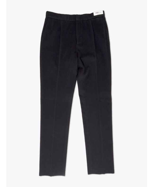 GBS trousers Carlo Wool and Polyester Black Front View