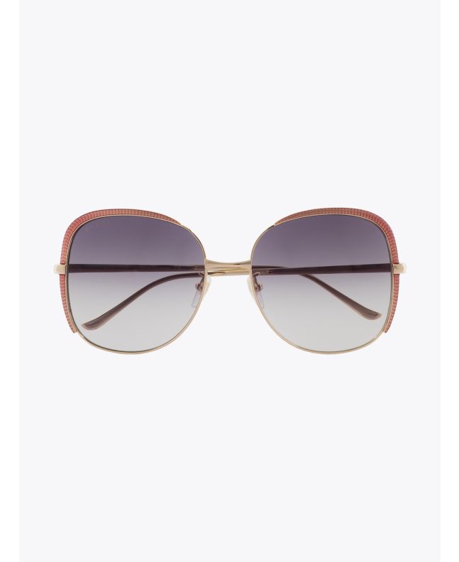 Gucci Squared Shape Sunglasses Gold / Gold 001 1
