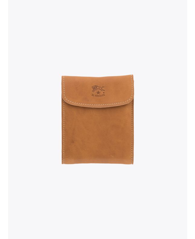 Il Bisonte C0976 Men’s Vintage Cowhide Leather Wallet Natural - E35 SHOP