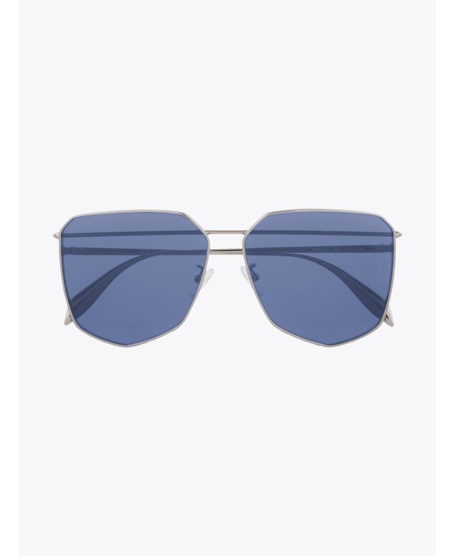 Alexander McQueen Sunglasses Shield Piercing Silver - E35 SHOP