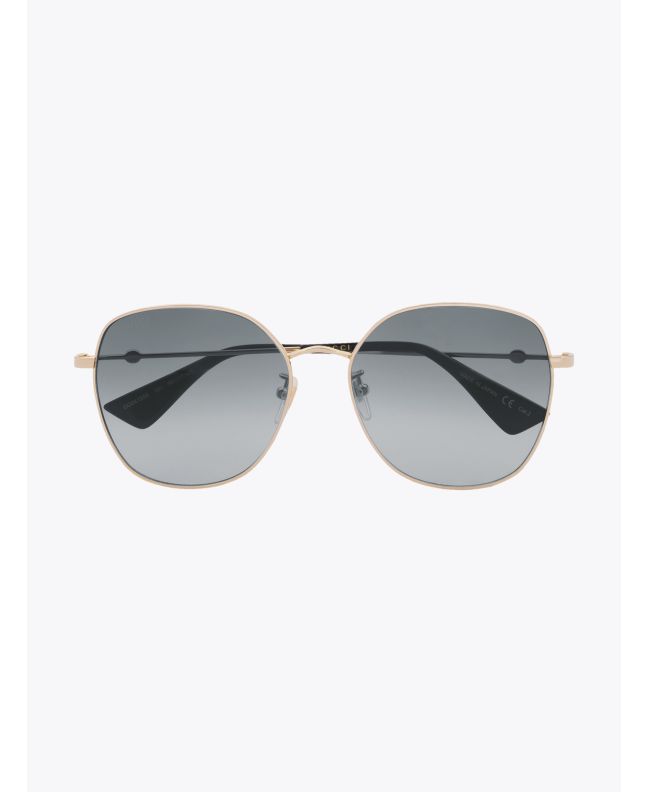 Gucci Sunglasses Round Metal Gold/Gold 001 - E35 SHOP