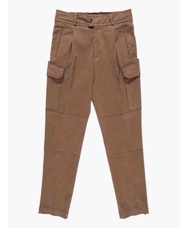 Giab's Archivio Brunelleschi Cargo Pants Cotton Brown - E35 SHOP