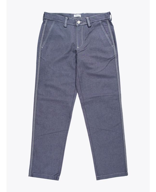 Salvatore Piccolo Straight Work Pant Blue Front View