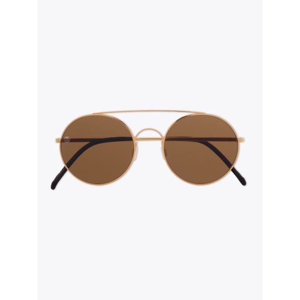 8000 Eyewear 8M6 Sunglasses 14K Gold Plated L.E. Front View