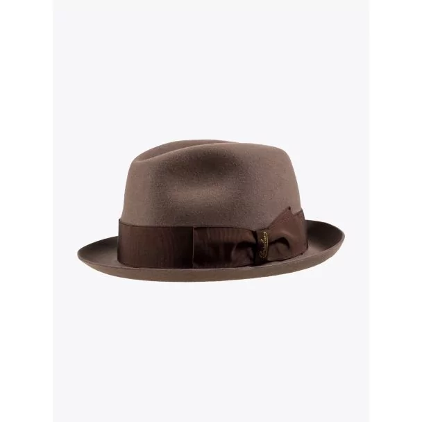 Borsalino Hat Small-Brimmed Alessandria Rabbit-Felt Light Brown 1