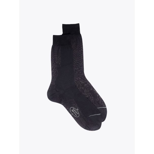 Gallo Plain Cotton Short Socks Anthracite 1