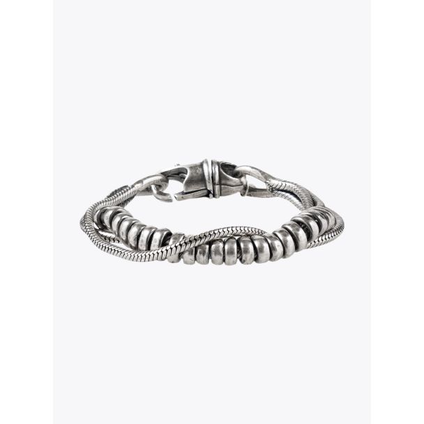 Artisan Goti Bracelet BR1271 Silver Triple Snake Chain unisex, bracelets, necklaces, rings, and chain glasses.