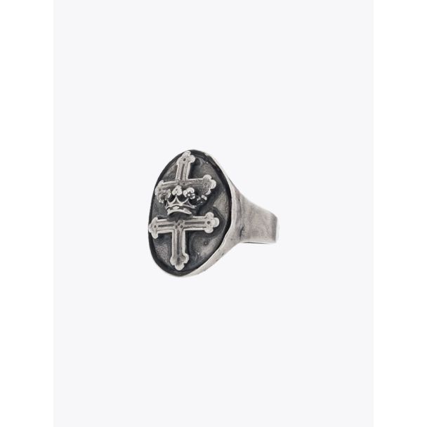 Artisan Goti Ring AN511 Silver Medieval Crest unisex, bracelets, necklaces, rings, and chain glasses.