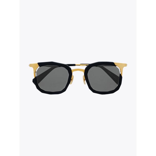 Masahiromaruyama Straight MM-0023 Sunglasses Black/Gold - E35 SHOP
