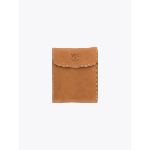 Il Bisonte C0976 Men’s Vintage Cowhide Leather Wallet Natural - E35 SHOP
