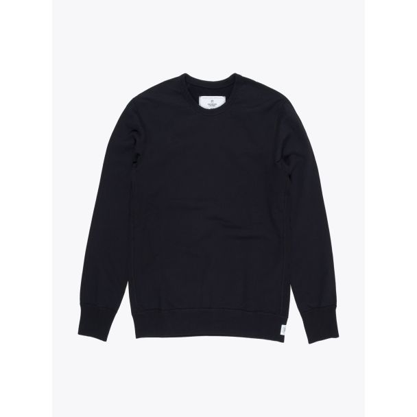 Reigning Champ Loopback Cotton Jersey Sweatshirt Black Front