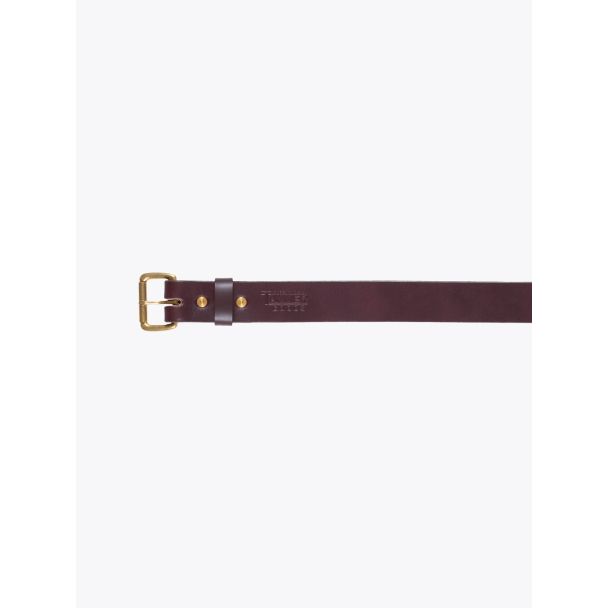 Tanner Goods Standard Belt Oxblood - Brass 1