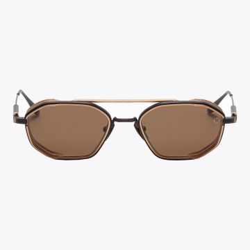 Akoni Eris Two 508C Sunglasses Black/Gold - Front View