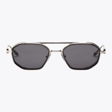 Akoni Eris Two 508E Sunglasses Silver/Black Rhodium - Front View