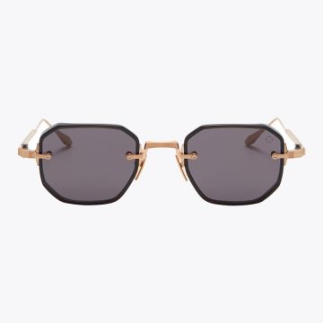 Akoni Juno-Two 307A Sunglasses Crystal Black - Front View