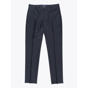 Giab's Archivio David Slim-Fit Stretch Wool/Polyamide Flat-Front Pants Black Front View
