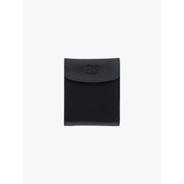 Il Bisonte C0976 Man’s Vintage Cowhide Leather Wallet Black Front
