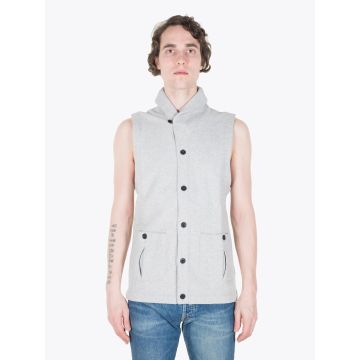 Reigning Champ Heather Grey Shawl Neck Vest - E35 Shop