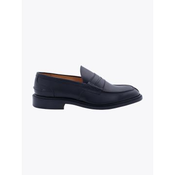 Tricker's Black Calf James Penny Loafers Shoes - E35 Shop