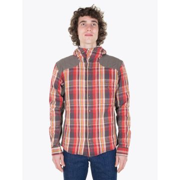 Pedaled Christopher Pedalling Red Check Hooded Shirt - E35 Shop
