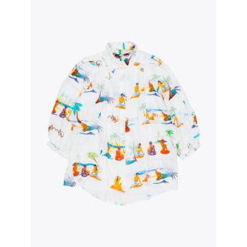 G.Kero Caribbean Printed Viscose Blouse - E35 Shop