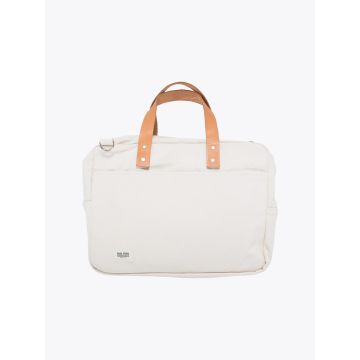 BLK Pine Workshop Leather/Canvas Briefcase Natural - E35 Shop