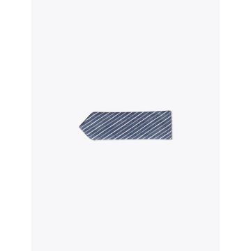 The Hill-Side Indigo/White Narrow Striped Bow Tie