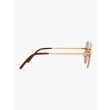 8000 Eyewear 8M6 Sunglasses Gold Shiny Front View 4